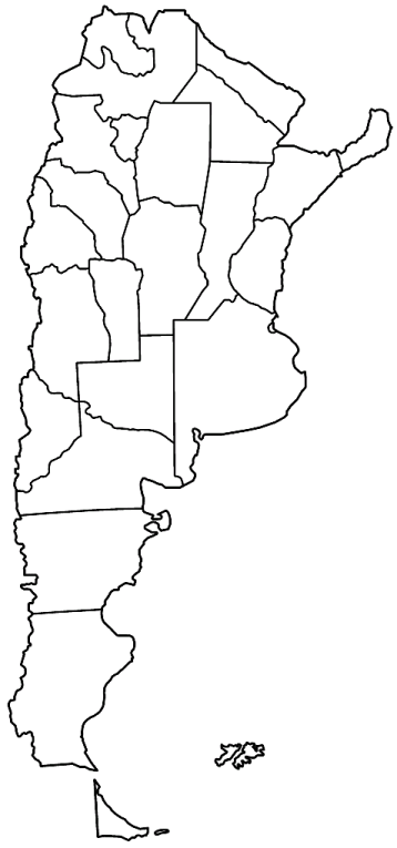 Goegrafia oraz Mapy Argentina