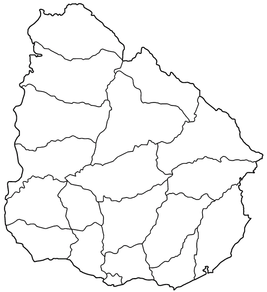 Goegrafia oraz Mapy Uruguay