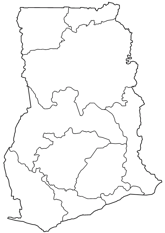 Goegrafia oraz Mapy Ghana